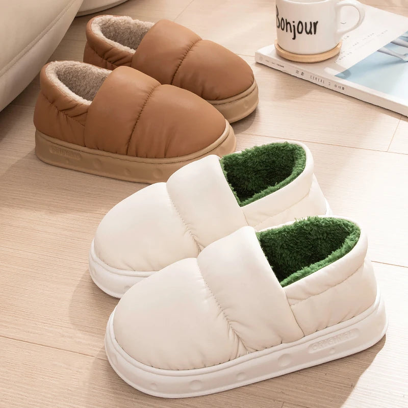 Unisex Slippers Warm Fleece Non-slip