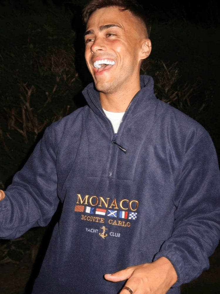 Men's Sweater Halfzip - Casual Style with Monaco Design
