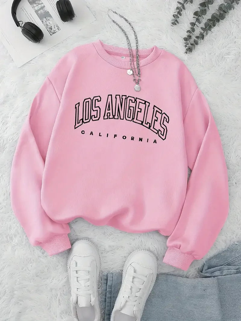 Unisex Sweatshirt Cotton Printed Modern Design