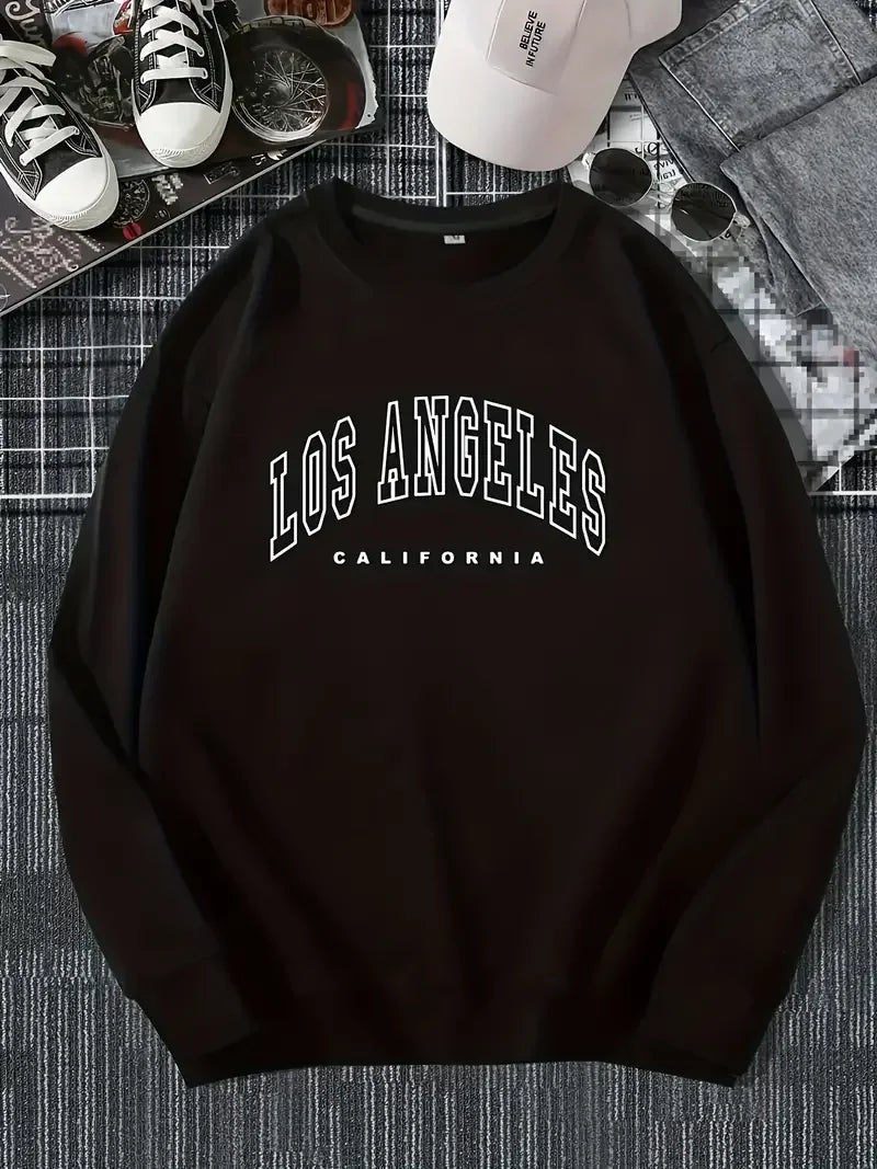 Unisex Sweatshirt Cotton Printed Modern Design