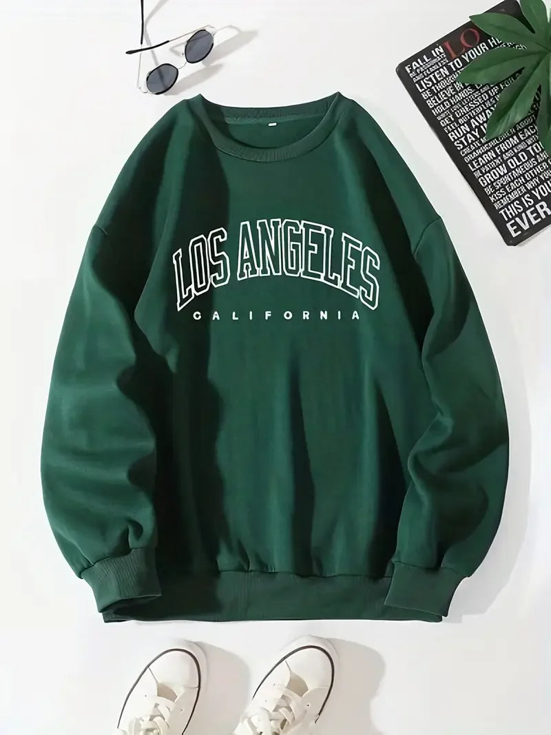 Unisex Sweatshirt Cotton Printed Modern Design