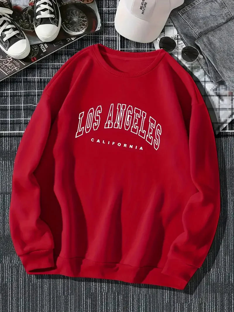 Unisex Sweatshirt Cotton Printed Modern Design