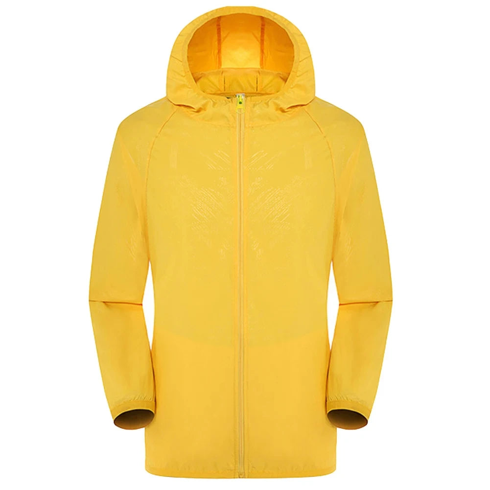 Trench-coat unisexe déperlant avec capuche style moderne