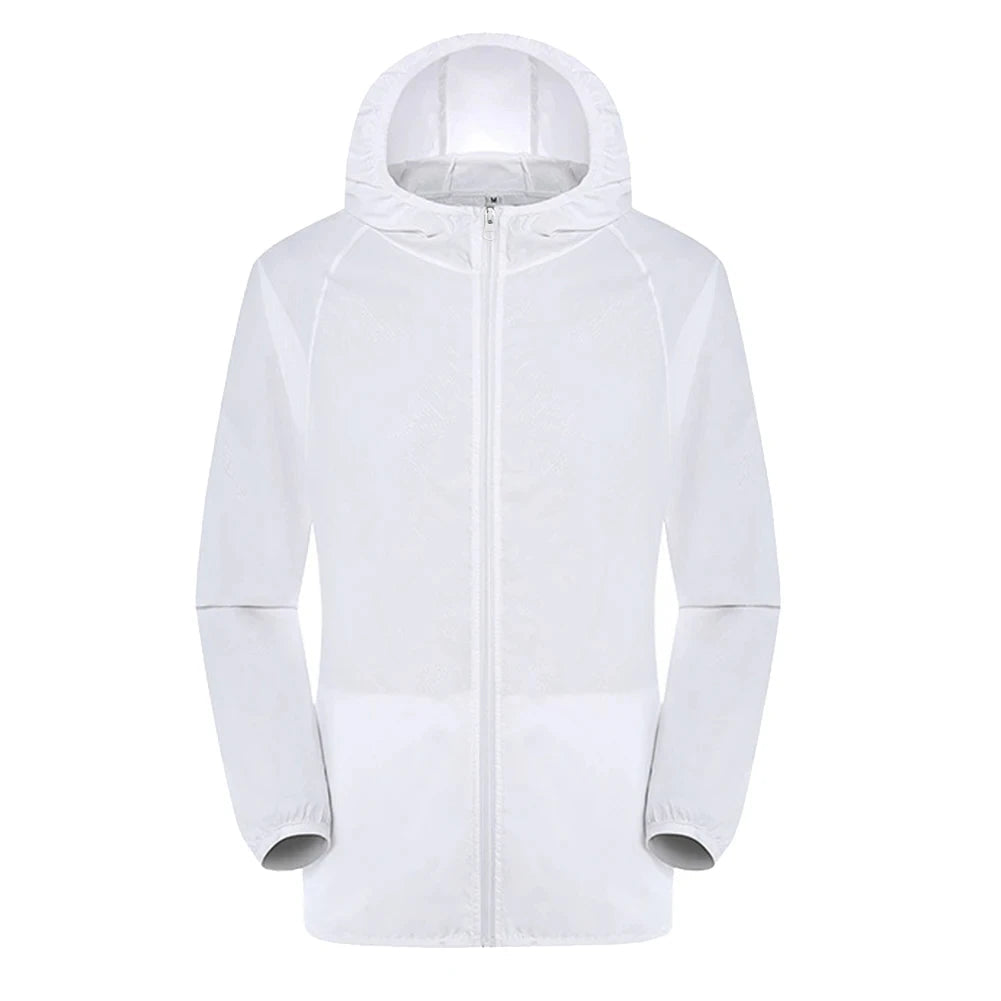 Trench-coat unisexe déperlant avec capuche style moderne
