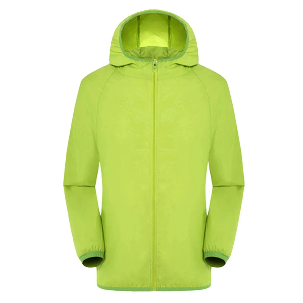 Trench-coat unisexe déperlant avec capuche style moderne