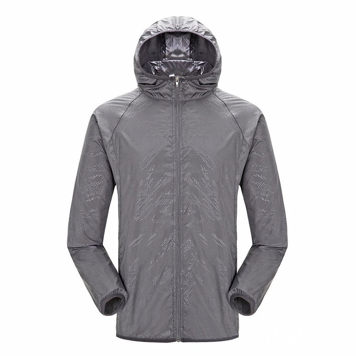 Trench-coat unisexe déperlant avec capuche style moderne