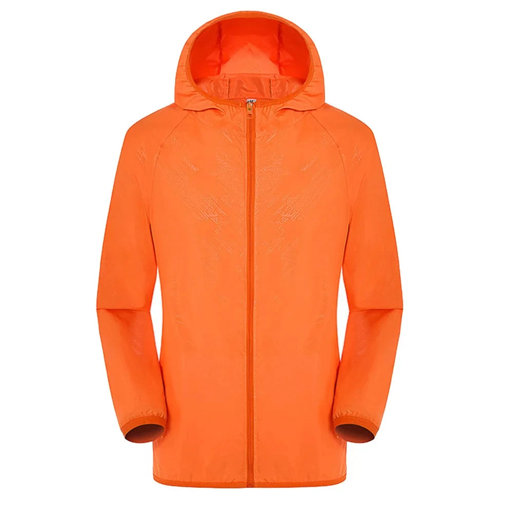 Trench-coat unisexe déperlant avec capuche style moderne