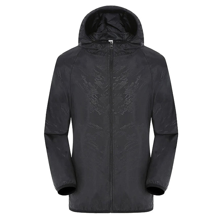 Trench-coat unisexe déperlant avec capuche style moderne