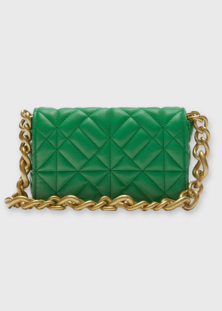 Sac à bandoulière pour femmes en cuir vegan – Avec chaîne dorée et design élégant