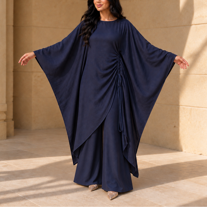 Elara | Zweiteiler mit Fledermausärmel-Kaftan und Hose