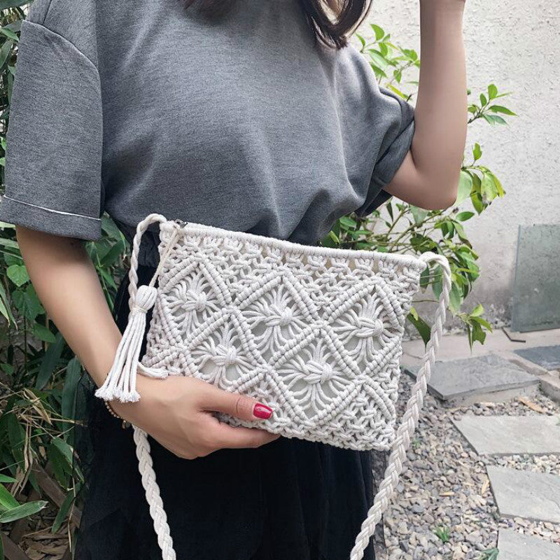 Boho Shoulder Bag Women – Handwoven, Summery & Adjustable