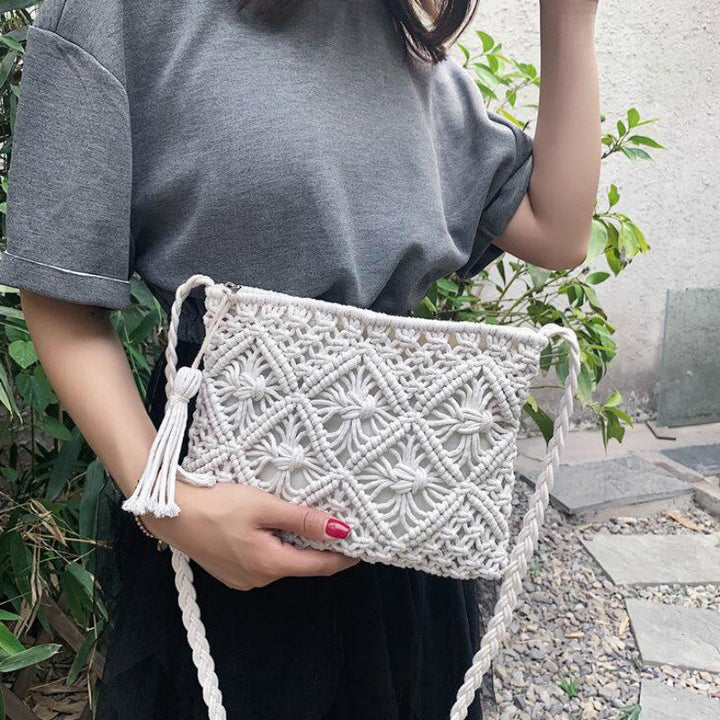 Boho Shoulder Bag Women – Handwoven, Summery & Adjustable