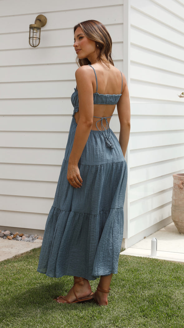 Vestido de verano para mujer de viscosa con escote en V y corte aireado