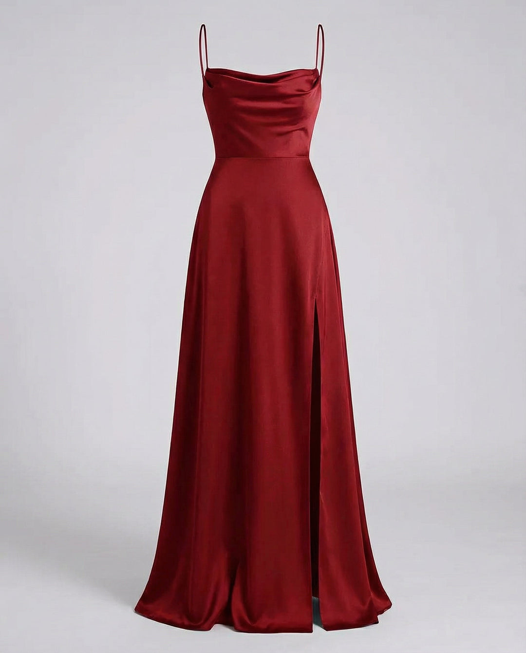 Elegant Women's Silk Maxi Dress Flowing Cut – Stylish Summer Evening Dress