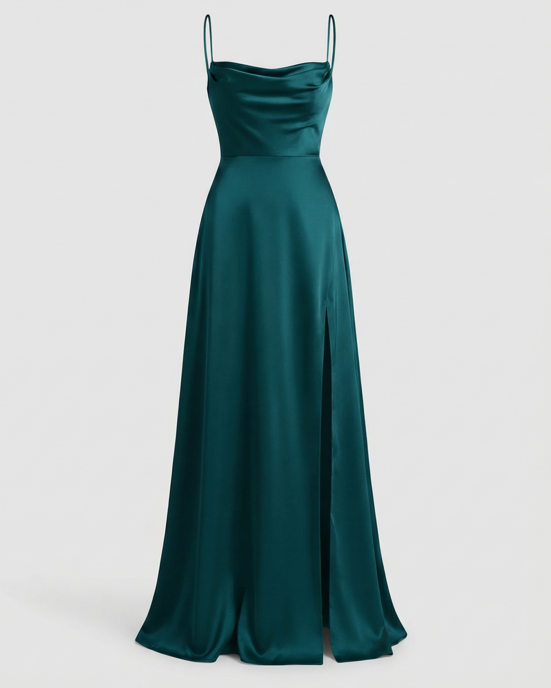 Elegant Women's Silk Maxi Dress Flowing Cut – Stylish Summer Evening Dress
