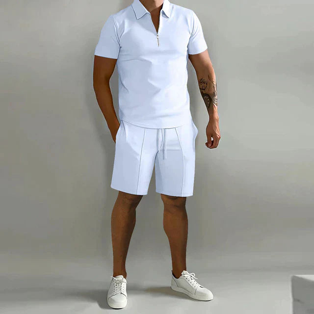 Stylisches Polo- und Shorts-Zweiteiler-Set für Herren
