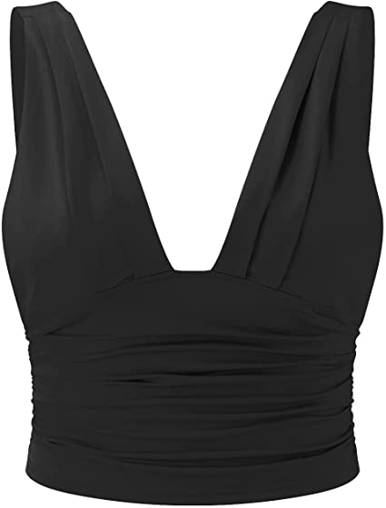 Women's V-neck Top Sleeveless – Fitted & Elegant