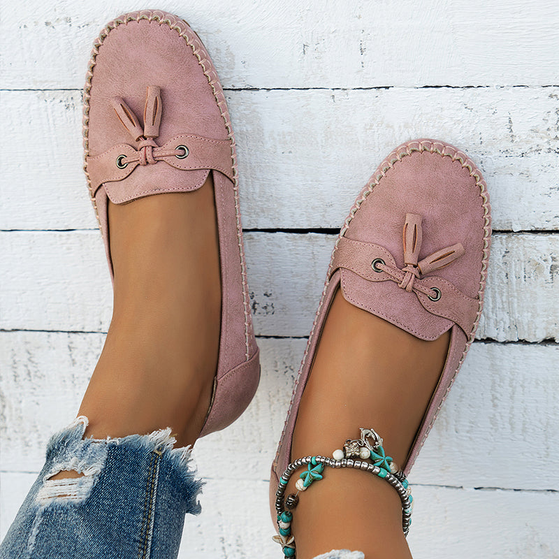 Damen Slipper aus veganem Leder mit weichem Futter – Elegante Mokassins für jeden Tag