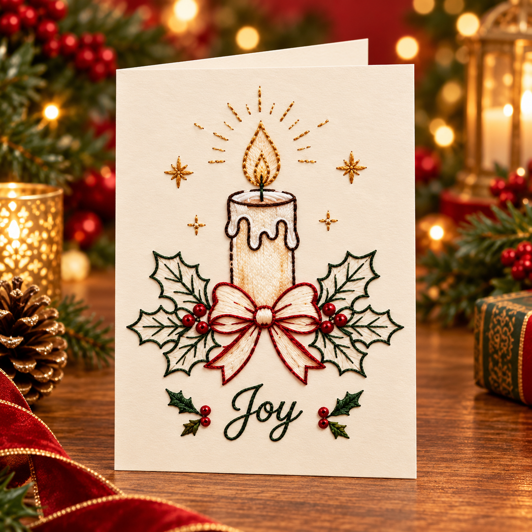 Stitchmas | Weihnachts-Stickset mit vorgedrucktem Muster