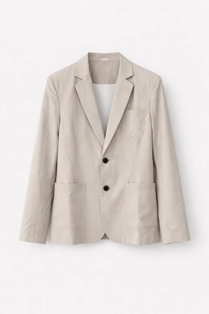 Slim-fit tweed suit for men – blazer and trousers in classic smart-casual style