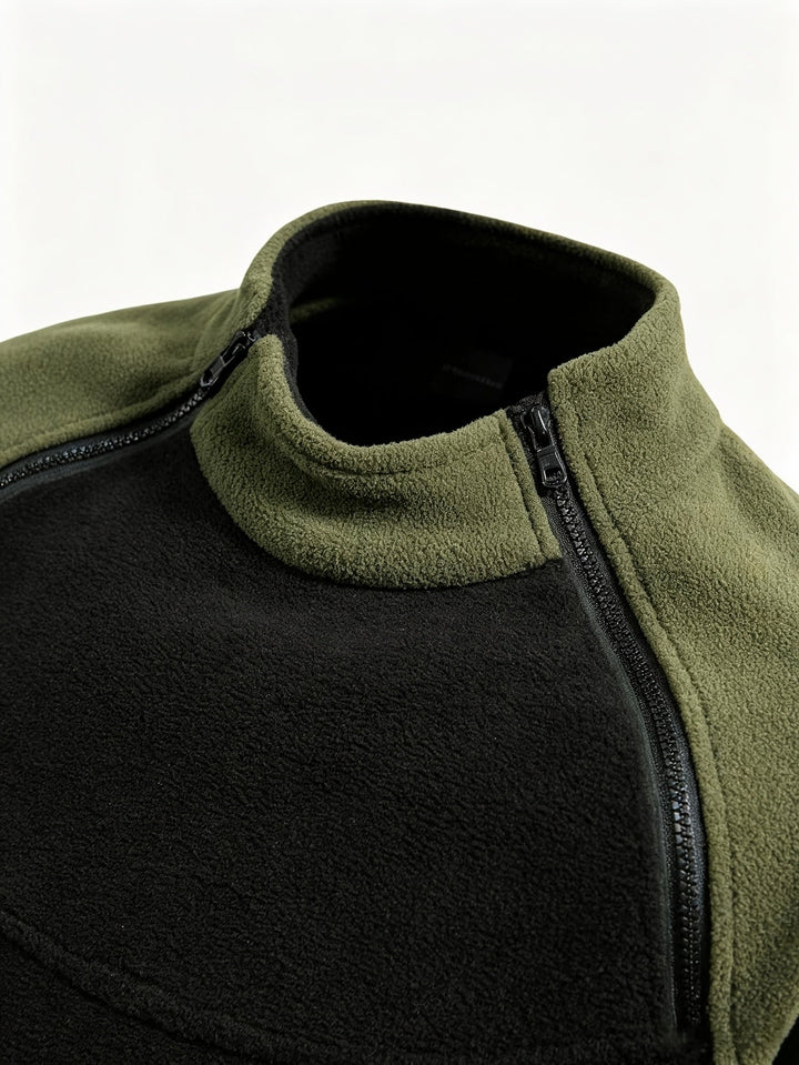 Nolan | Herren Pullover mit Zip-Detail und Stehkragen