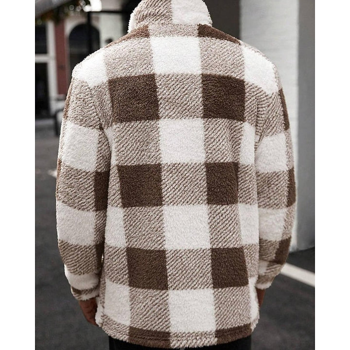 Damen Karojacke mit Fronttaschen