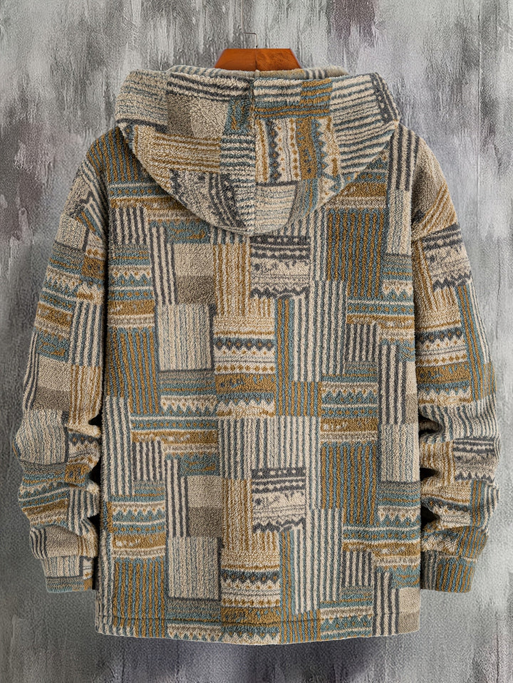 Malcolm | Herren Half-Zip Pullover gemustert