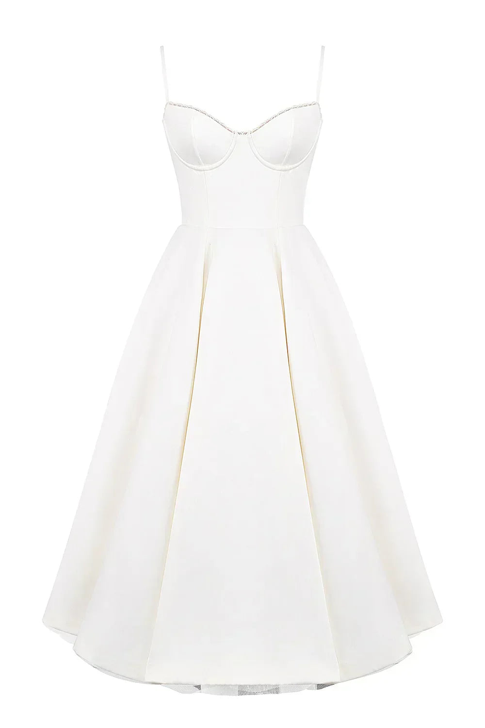 Women's Sleeveless Corset Midi Dress - Elegant Dinner Party Style