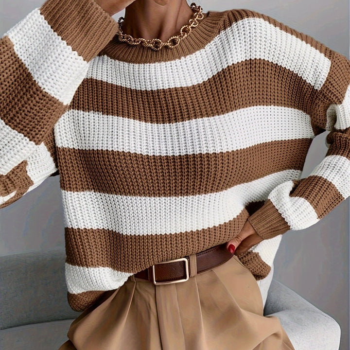Meredith | Damen Streifen-Pullover