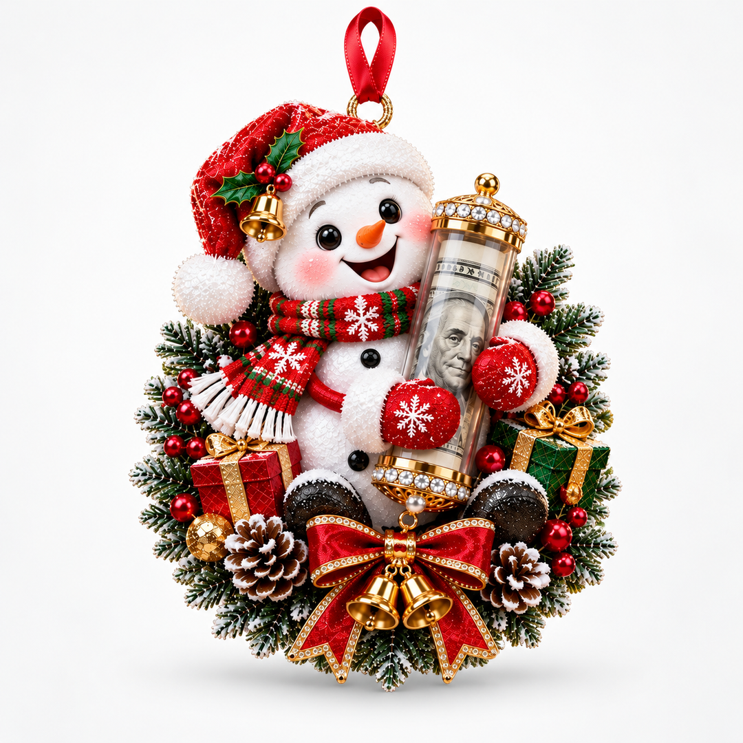 Merrymitts | Plüsch-Weihnachtsornament mit Geldfach