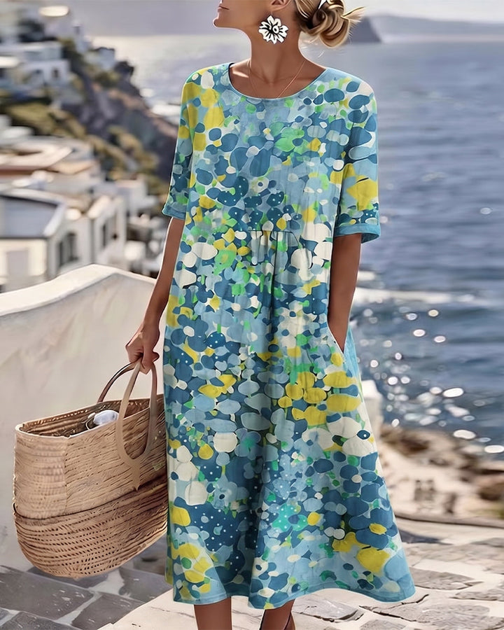 Tessène Bedrucktes Kleid in Relaxed-Fit