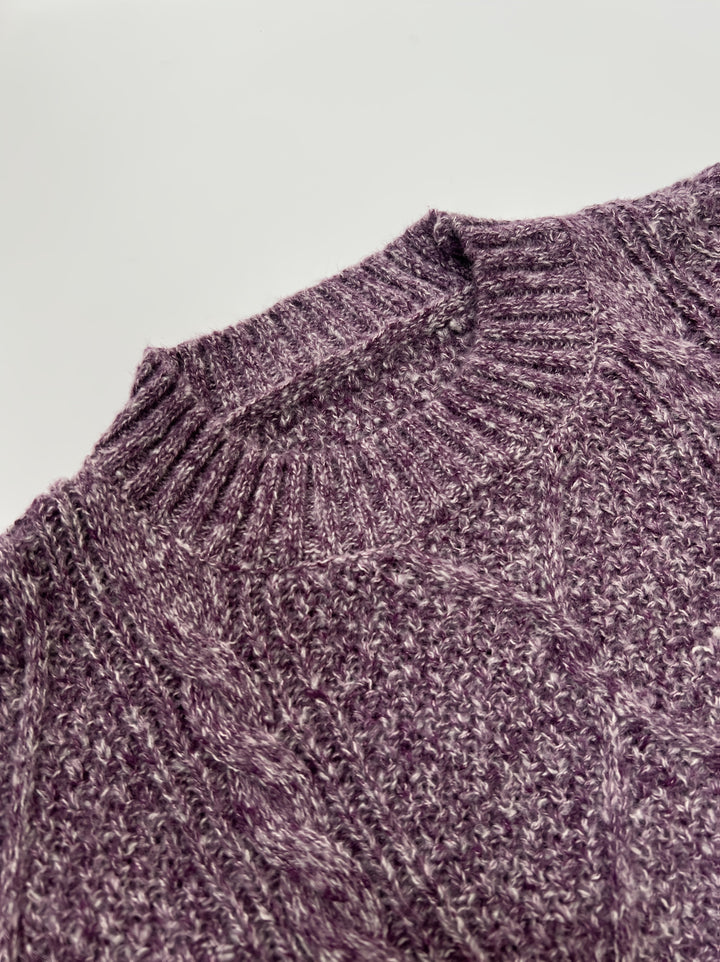 Helene | Damen Strickkleid mit Zopfmuster