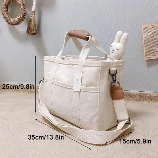 Canvas Tragetasche Damen – Großer Shopper aus Stoff – UrbanLook