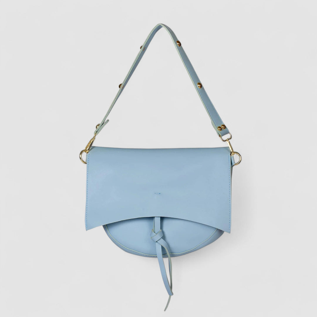 Bolso de hombro vintage para mujer – Cuero vegano con bolsa y correa de lona