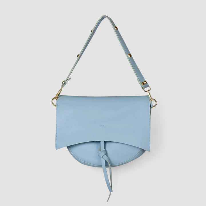 Bolso de hombro vintage para mujer – Cuero vegano con bolsa y correa de lona