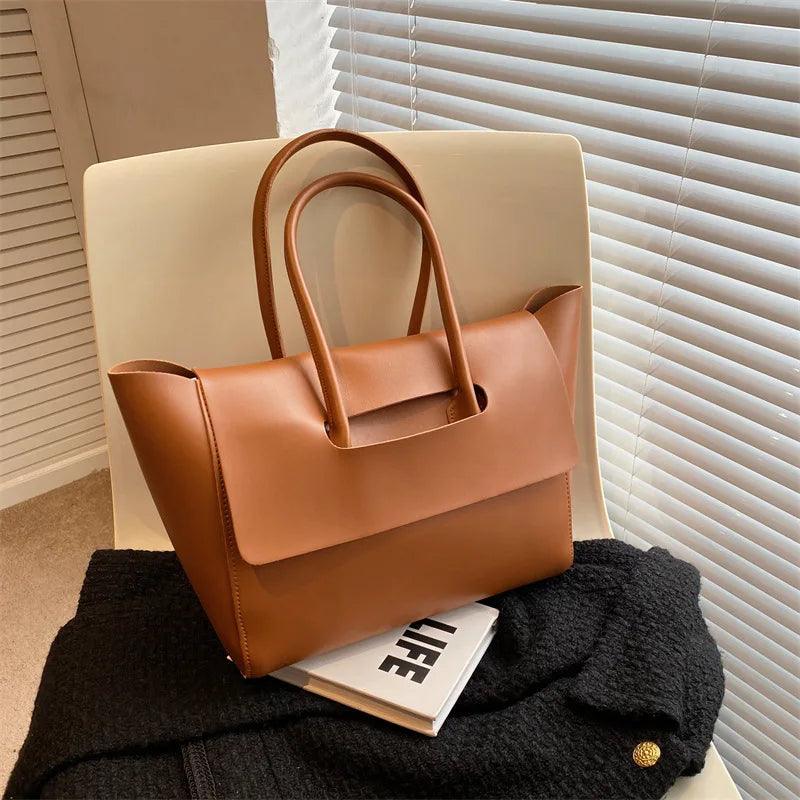 Luxuriöse Vegane Leder Tote Bag – Damen Shopper Handtasche