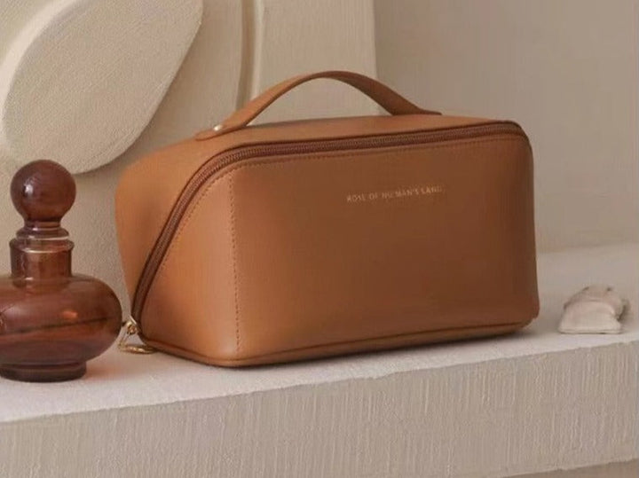 Cosmetic Bag Travel Large – Elegant Makeup Organizer for Women with Zipper