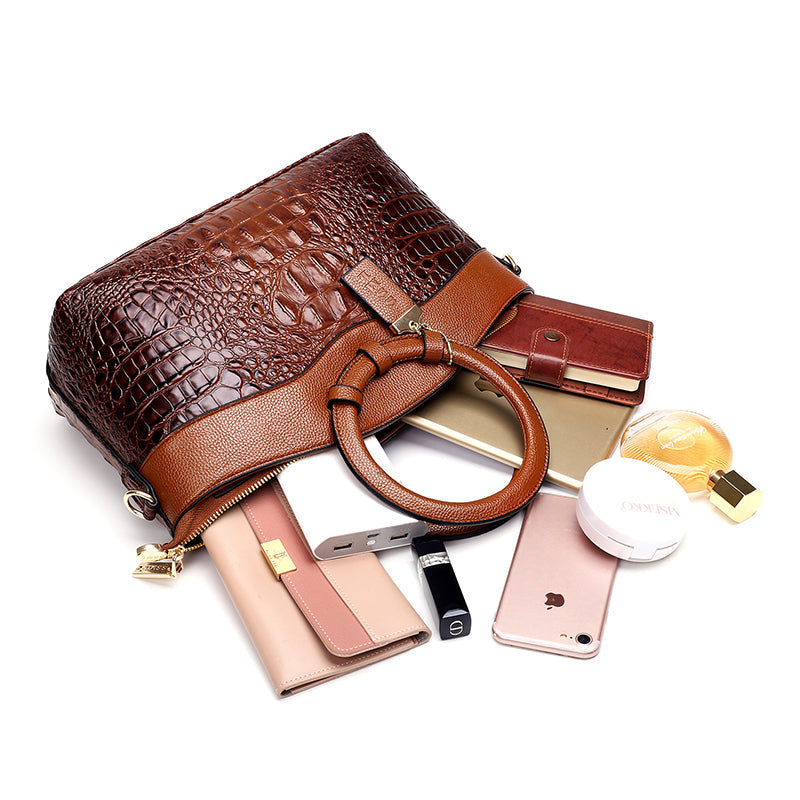 Luxury leather bag women – genuine leather shoulder bag crossbody
