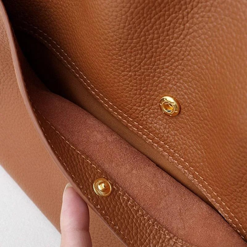 Women's handbag made of vegan leather – Classic shoulder bag for everyday & office use