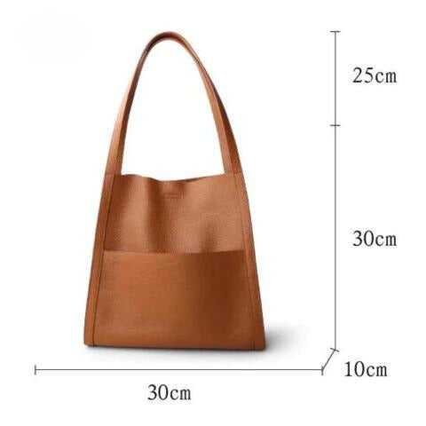Women's handbag made of vegan leather – Classic shoulder bag for everyday & office use
