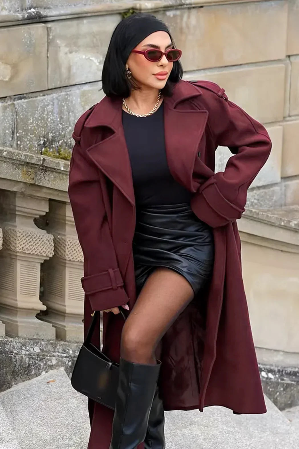 Rosie – Classic Burgundy Jas