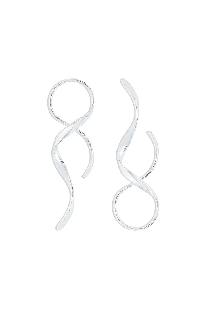 Pendientes de mujer de acero inoxidable con elegante forma de gota