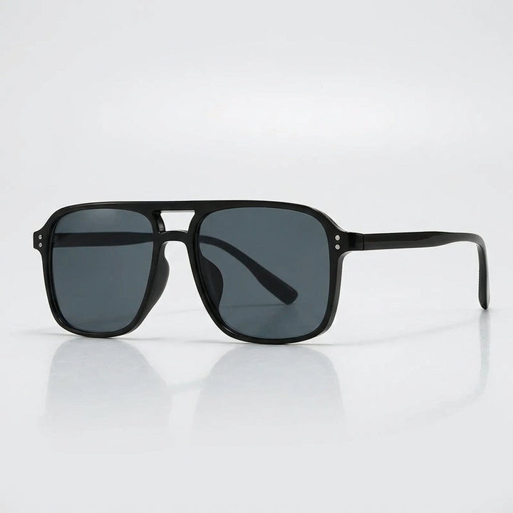 Oversized Retro Square Aviator Sunglasses – Stylish UV Protection Glasses