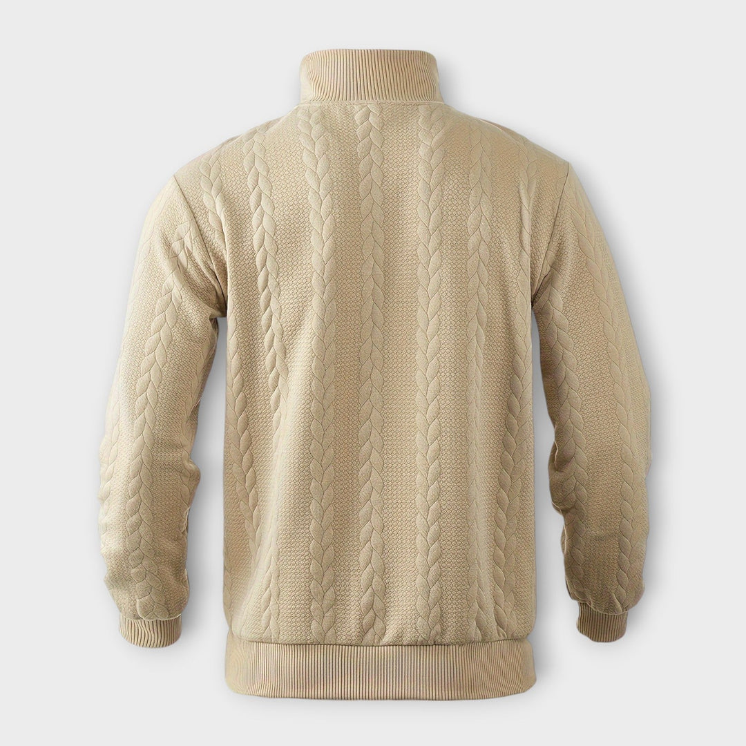 Randall | élégant Pull à demi-zip vintage