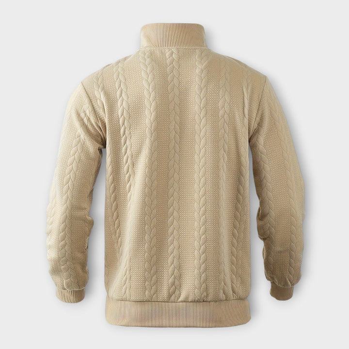 Randall | élégant Pull à demi-zip vintage