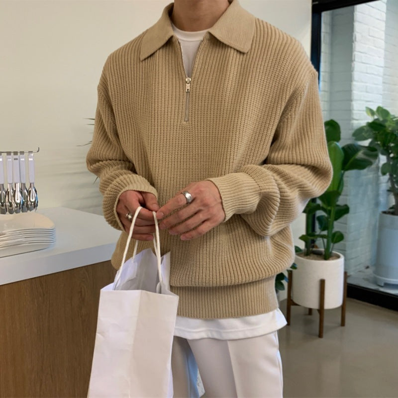 Classic Knit Zip-Up