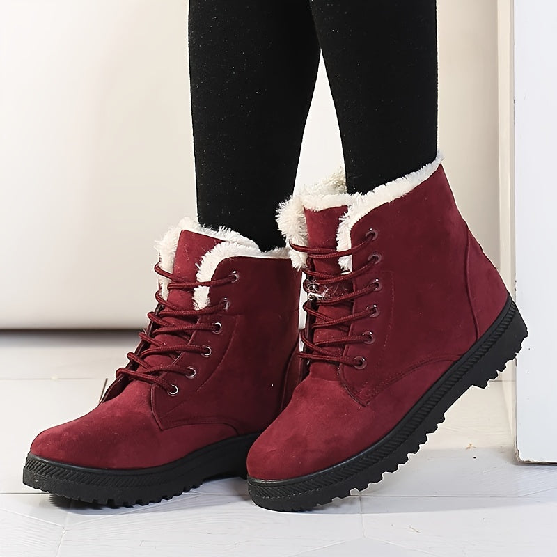 Elsa | Damen Schnür-Ankle-Boots gefüttert