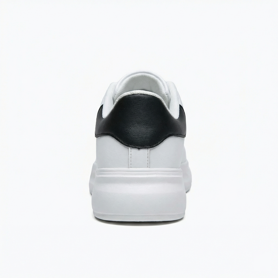 Damen Weiße Textil Schnür-Sneaker – Lässige Orthopädische Walking Turnschuhe