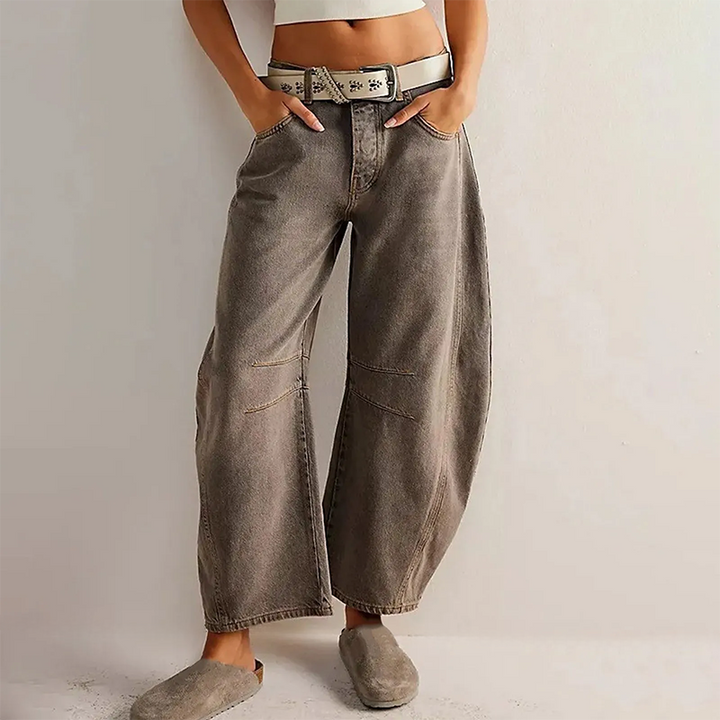 Pantalon large pour femme, confortable, à coupe décontractée