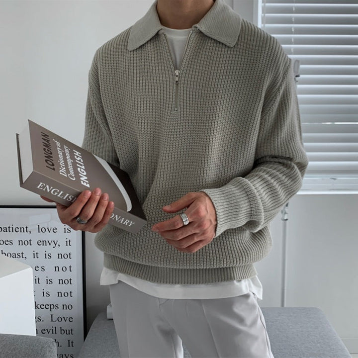 Classic Knit Zip-Up